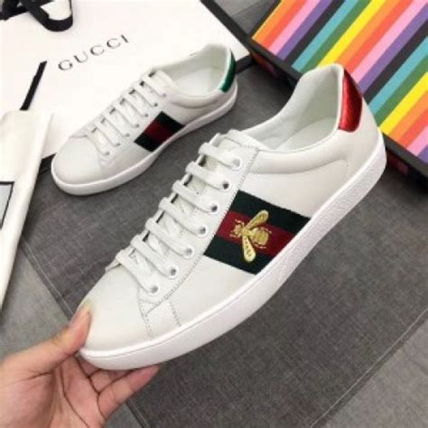 gucci white bee ace sneakers replica|gucci ace embroidered sneakers.